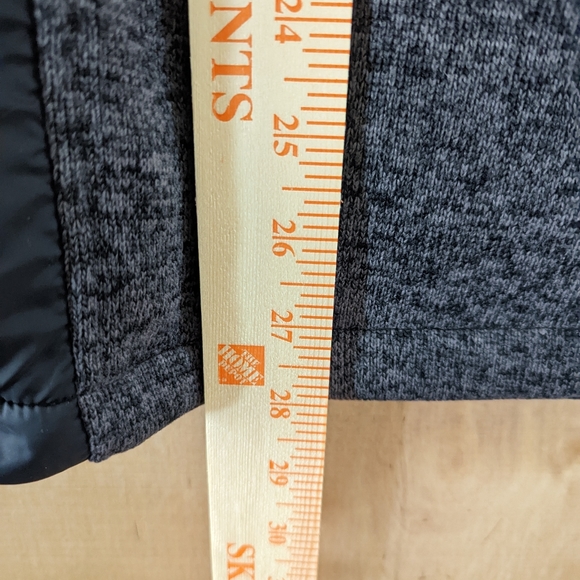 New Balance Mens Fleece Full Zip Knit Hoodie Jacket Medium Gray Black 4.736 - Picture 8 of 9